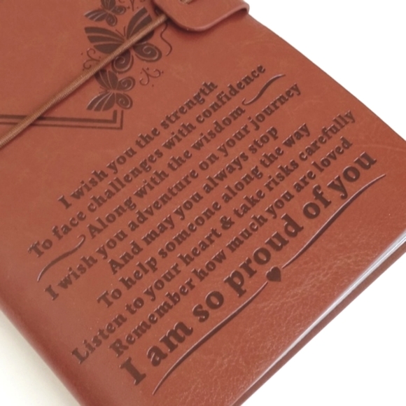 Daughter Leather Cognac Brown Journal Notebook w/ Inserts (Writing & Keepsakes) - Picture 7 of 14